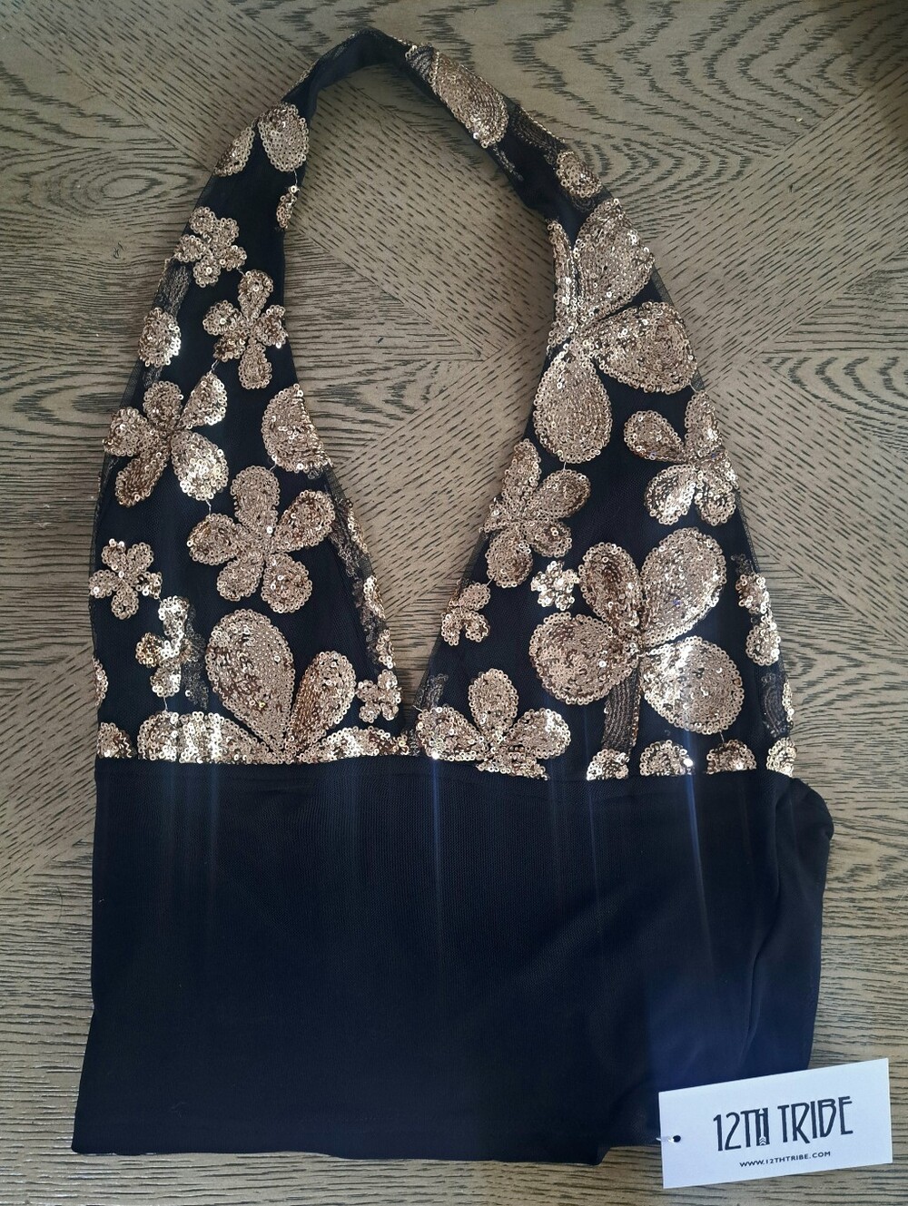 NWT 12th Tribe Solstice Sequin Halter - Picture 4 of 4
